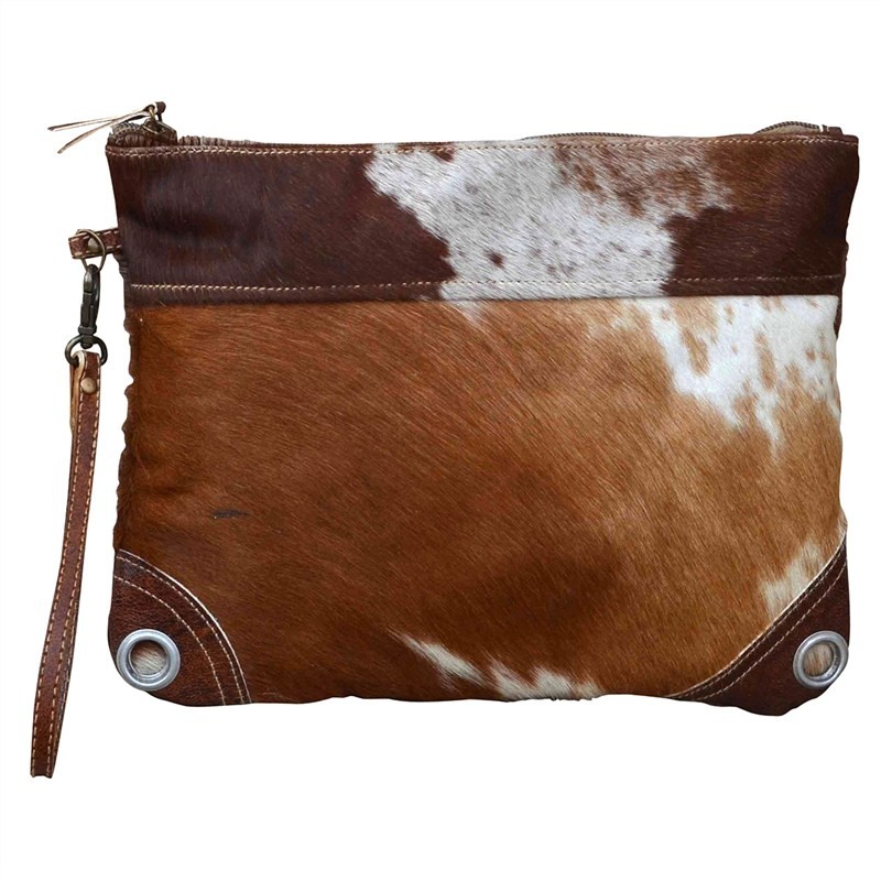 Cowhide clutch bag | gift ideas for mums