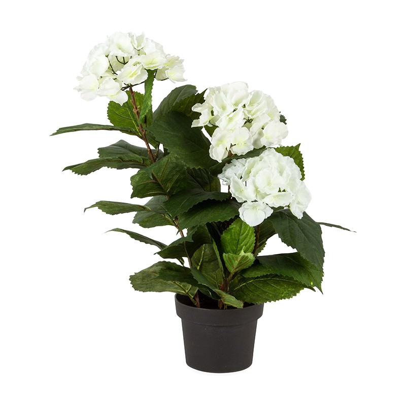 Potted Artificial Hydrangea Plant, 59cm
