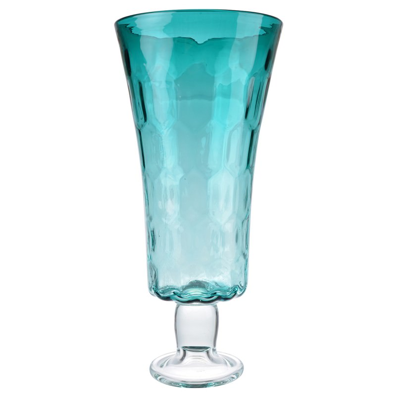 Meriel Glass Footed Hurricane Vase, Large