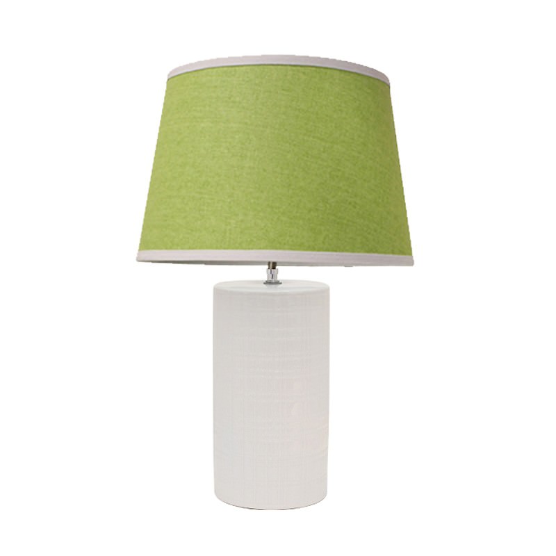 Willow Ceramic Table Lamp White Green
