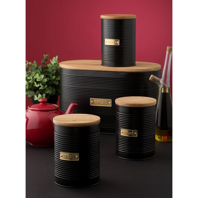 Typhoon Otto Bread Bin, Black