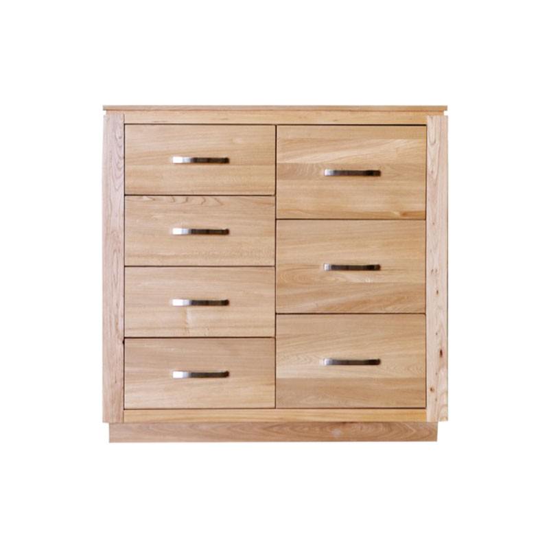 Tara Elm Timber 7 Drawer Tallboy