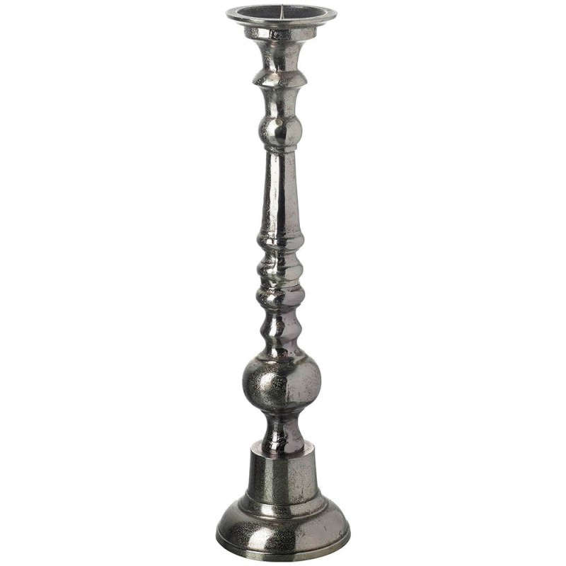 Ives Aluminium Pillar Candle Holder, Small