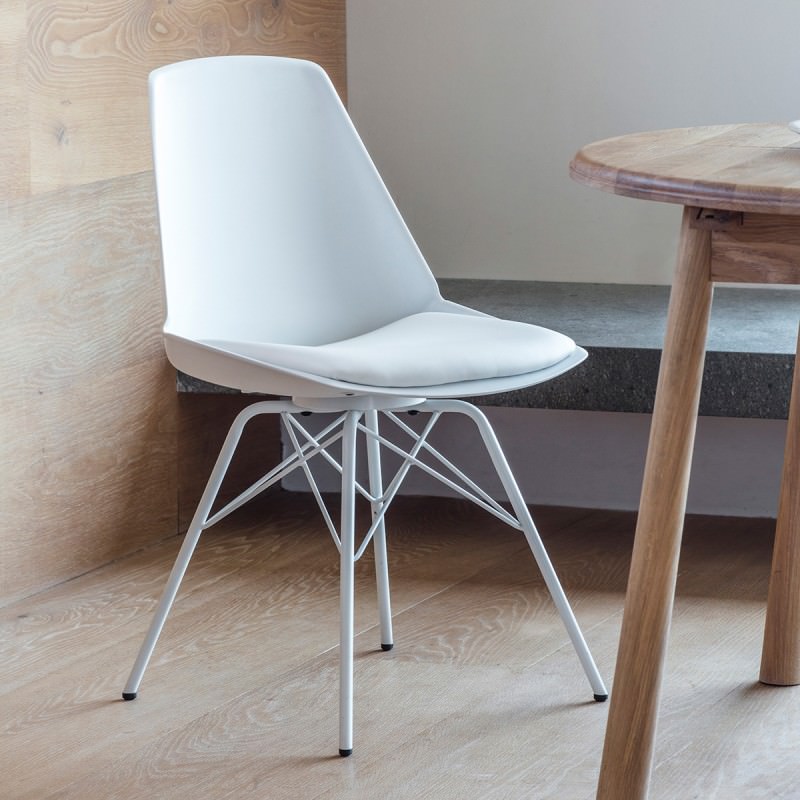 Enzo Dining Chair, Set of 4, White