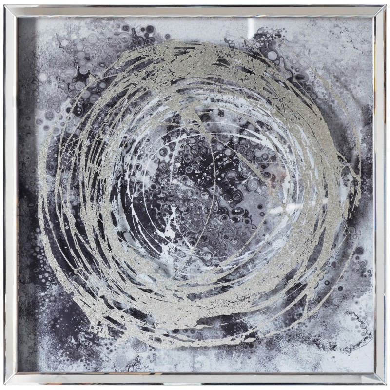 Storm Ii Mirror Framed Wall Art Print 70cm