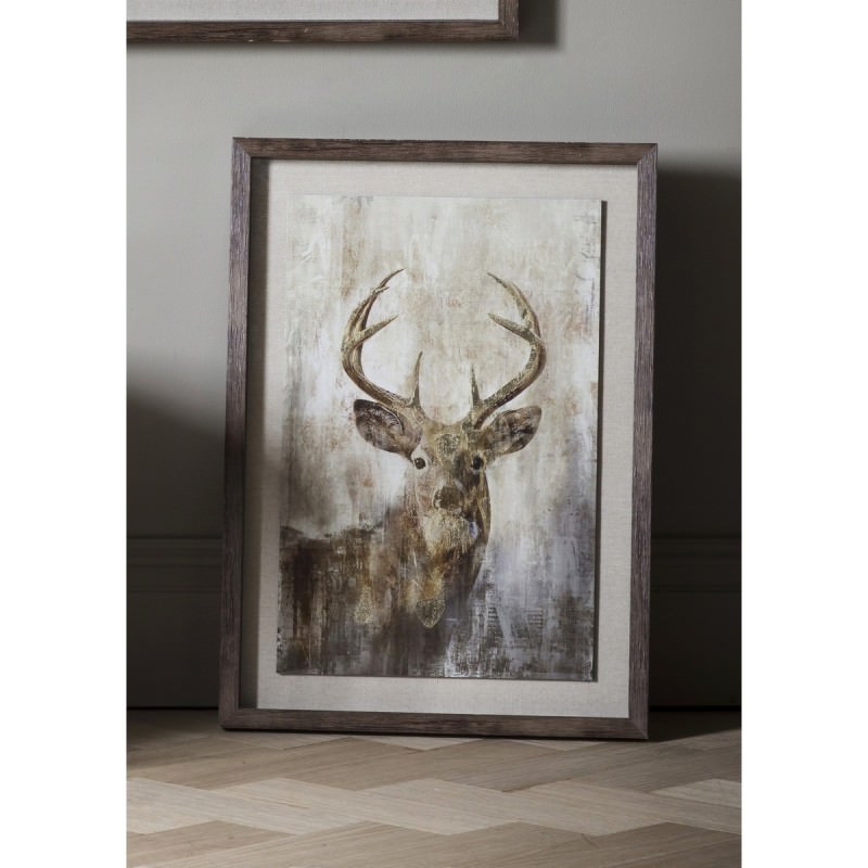 Highland Stag Framed Wall Art Print, 74cm