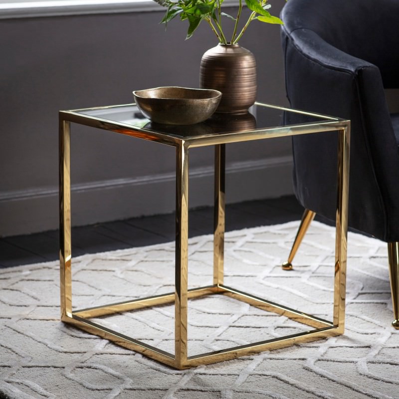 Sully Stainless Steel Side Table