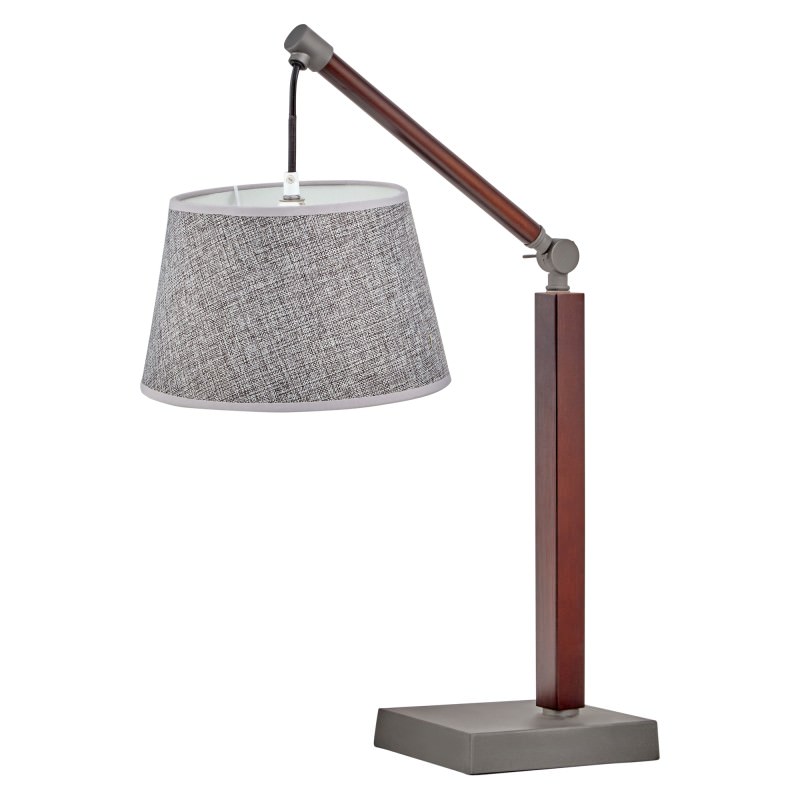 Lisbon Timber Frame Adjustable Table Lamp