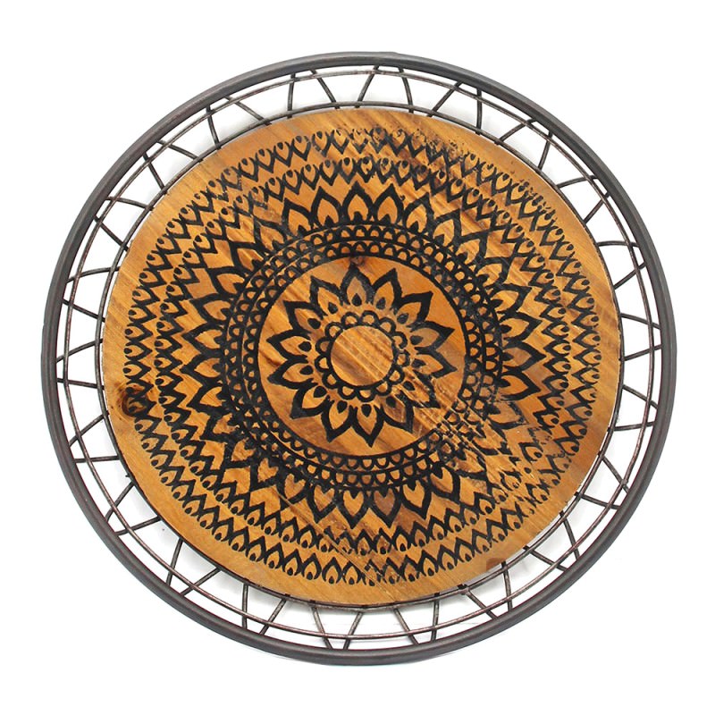 Moroque Basket Wood Metal Round Wall Art Explore all of the stylish wall decor kirklands.com has to offer!