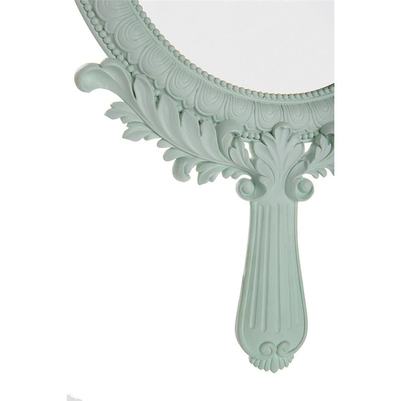 49 4cm Decorative Wall Mirror Pastel Green Matt