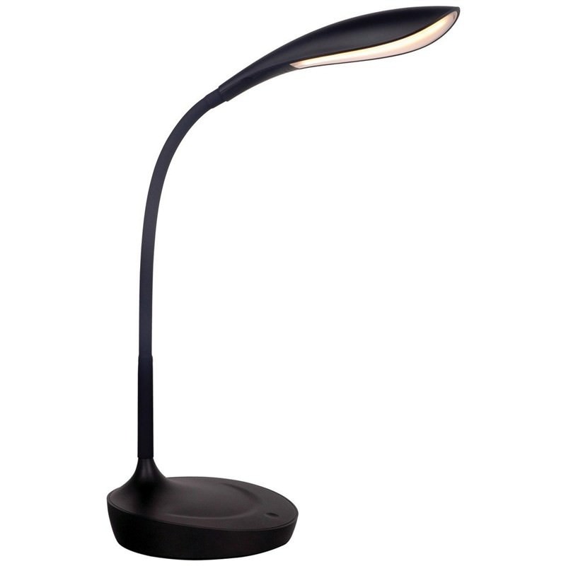 Lennox LED Touch Desk Lamp with USB Port, Black