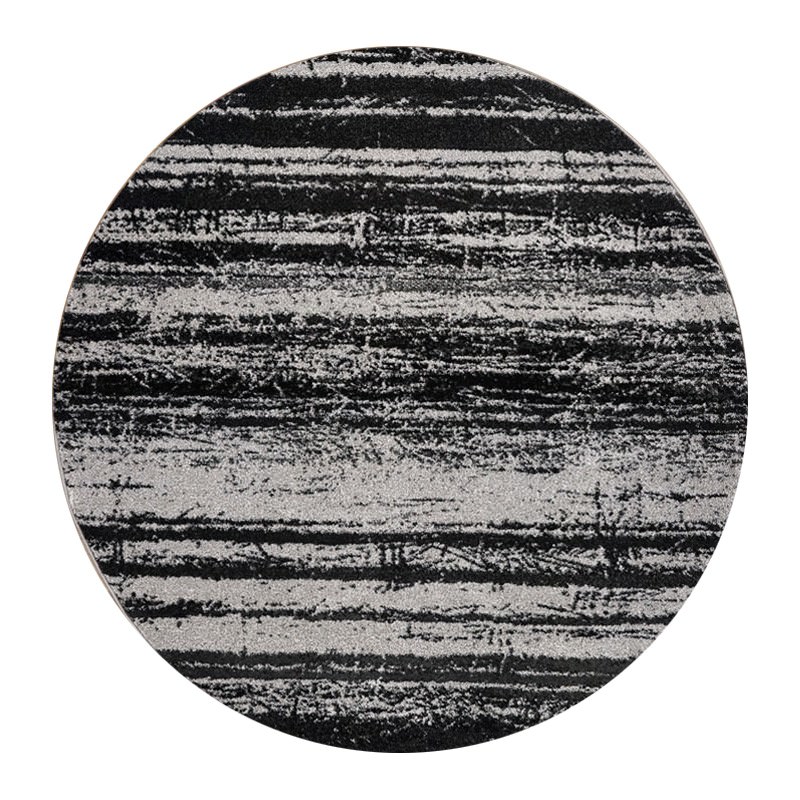 Amari Harris Modern Round Rug, 200cm, Grey (800 x 800 Pixel)