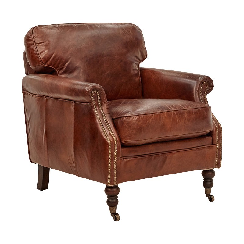 Edinburgh Aged Leather Armchair