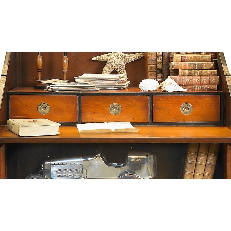 Campaign Solid Timber Stackable Unit Module 3 Drawer Storage Module