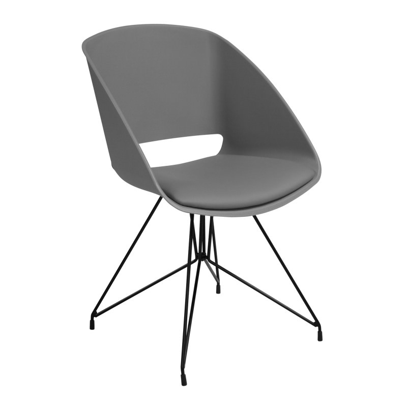 Beckett Chair Grey Black