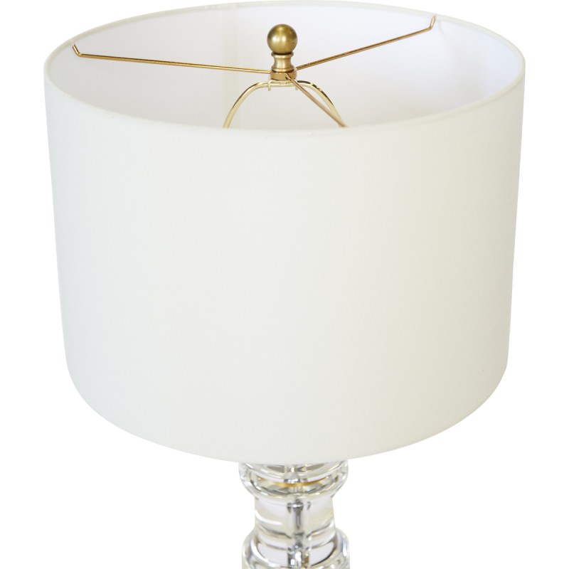 Alonzo Crystal & Iron Base Table Lamp