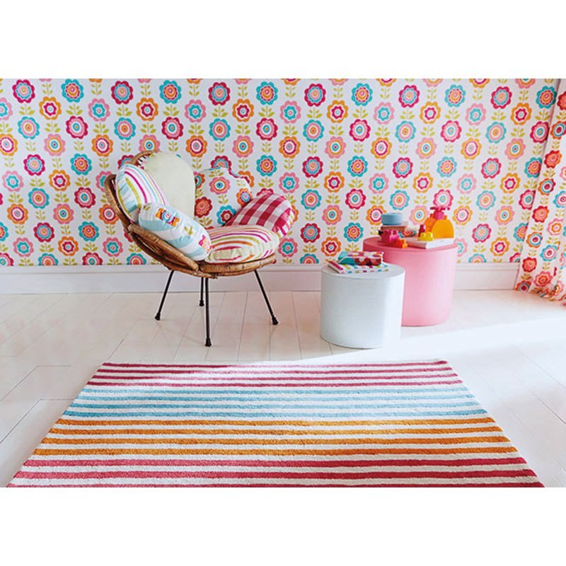 Harlequin Boogie Woogie Hand Tufted Designer Wool Rug, 180x120cm, Sorbet