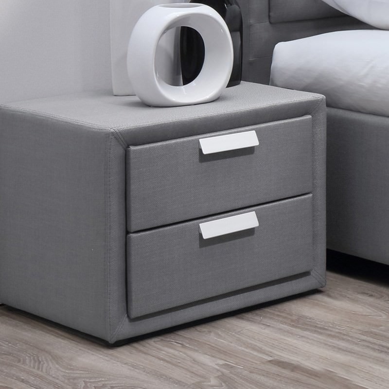 Marietta Fabric Upholstered Bedside Table