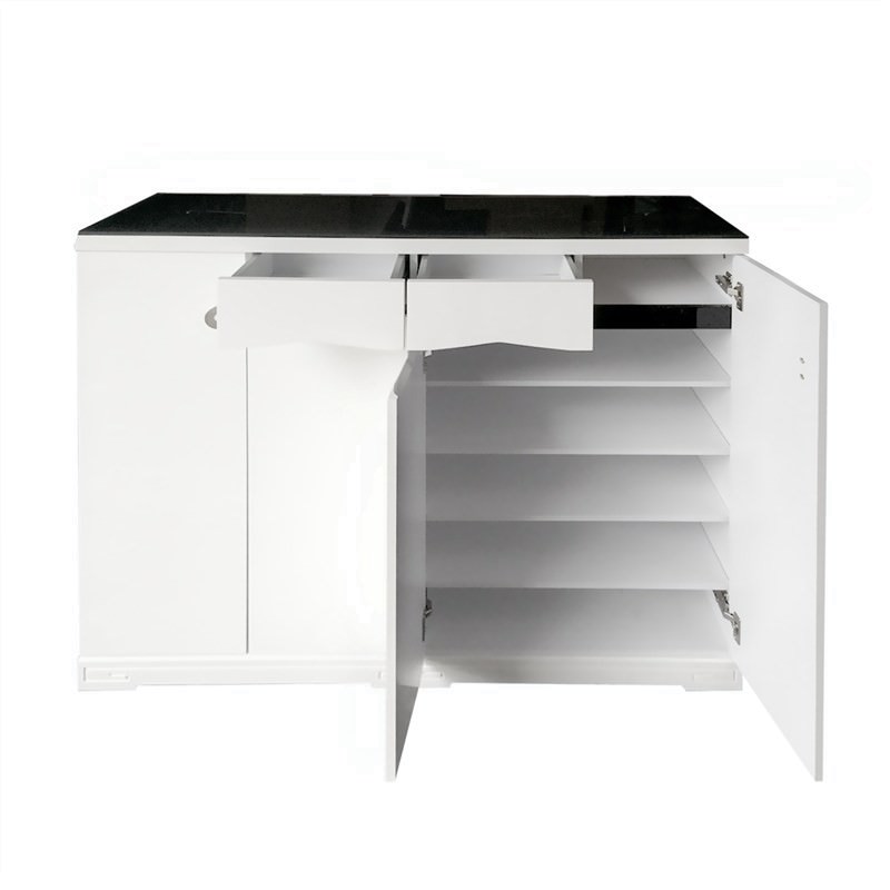 Findon High Gloss 4 Door 2 Drawer Shoe Cabinet