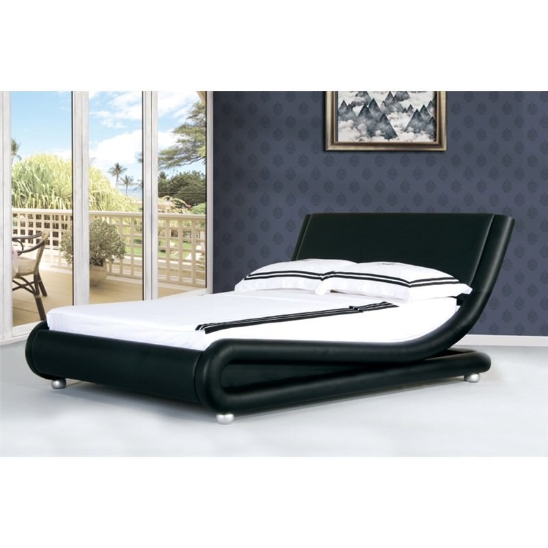 Italian Design Mallorca King Size Full Grain Leather Bed ...