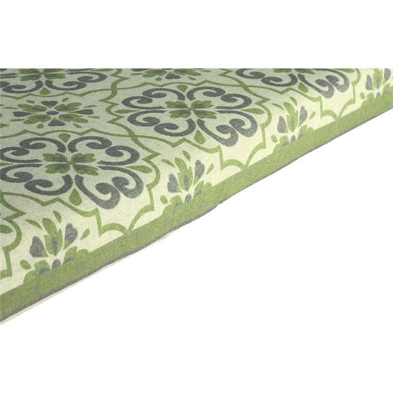 Blossom 120cm Fabric Outdoor Bench Cushion - Mixed Green