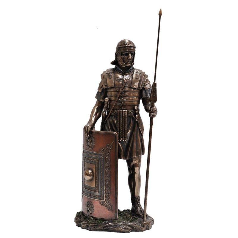 Cast Bronze Figurine of Roman Soldier