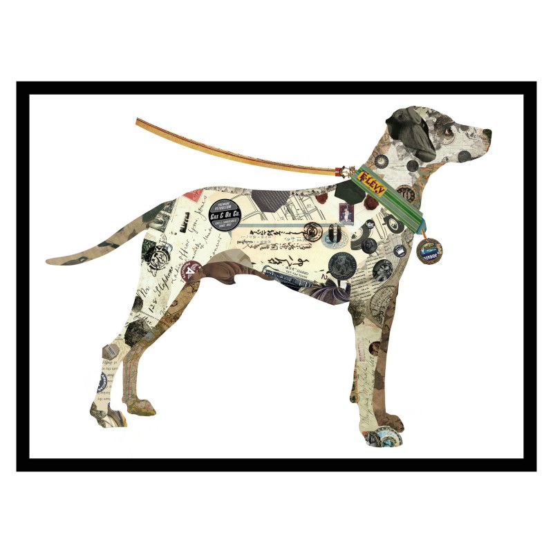 The Dalmatian Framed Collage Wall Art Print 85cm Black Frame