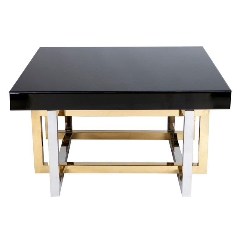 Dallas Stainless Steel Square Coffee Table with Glass Top Terrace coffee table west elm australia.