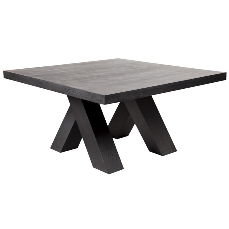 Hasting 150cm Square Dining Table, Black
