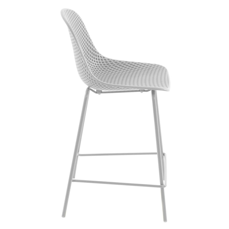 white outdoor counter stool