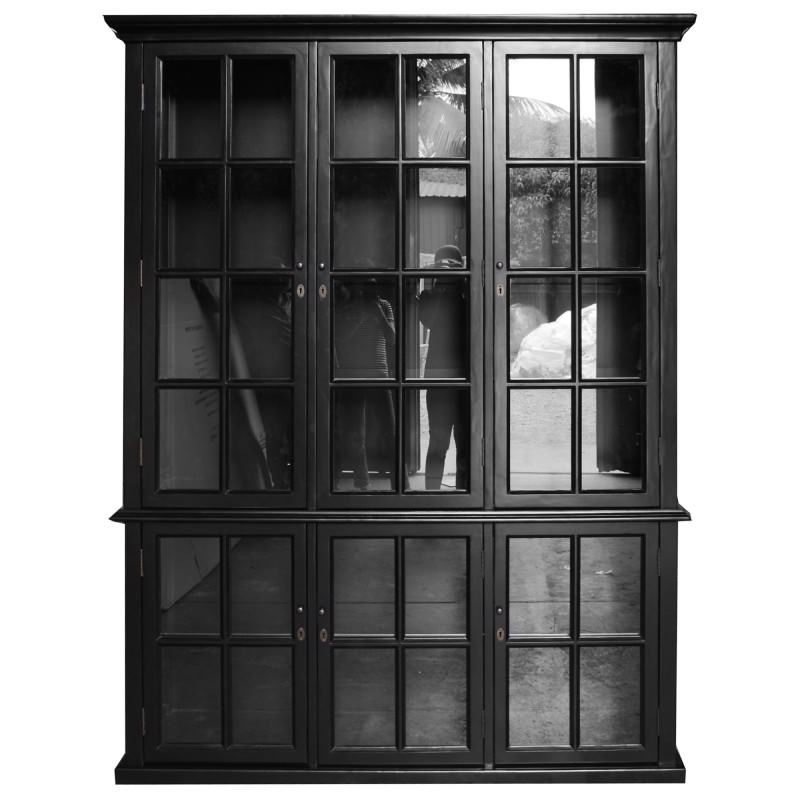 16+ Black China With Glass Doors Background Design For Home