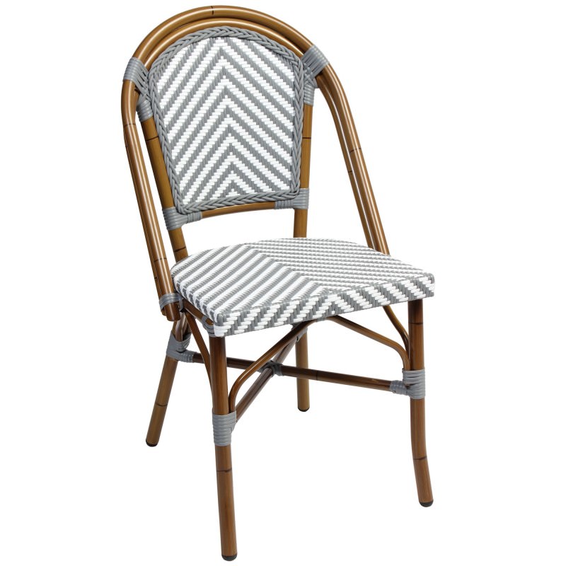 Amalfi Commercial Grade Wicker & Aluminium Indoor/Outdoor Dining Chair