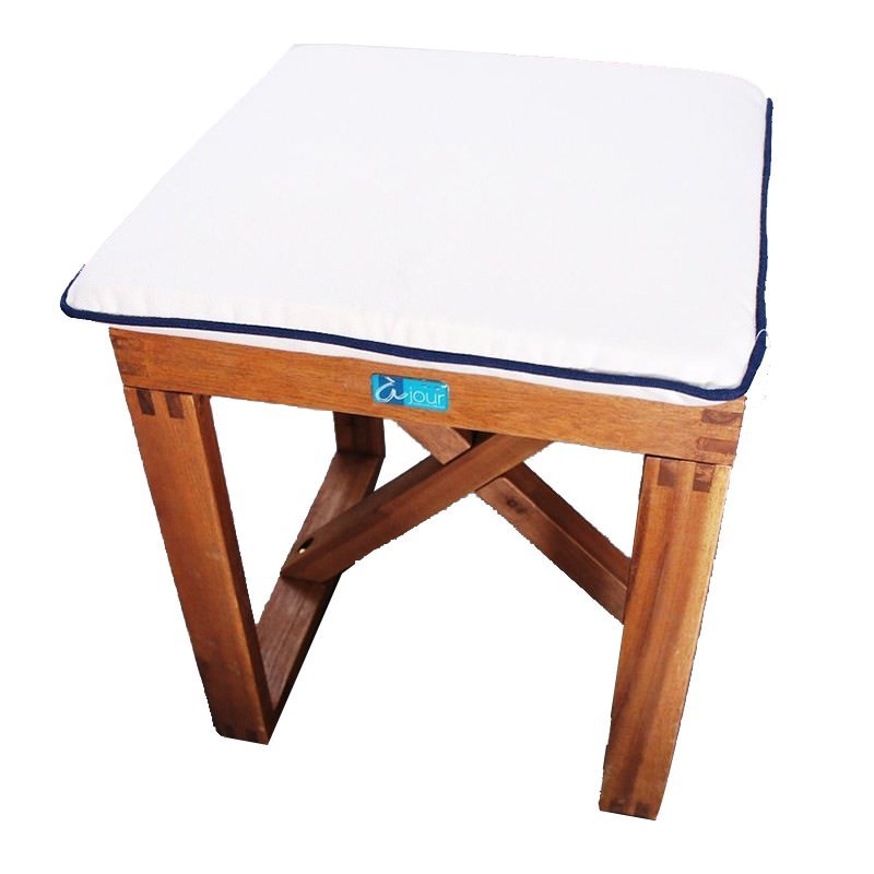 Eco Outdoor Bench Cushion In Sandstone 40x40cm Cushion Only