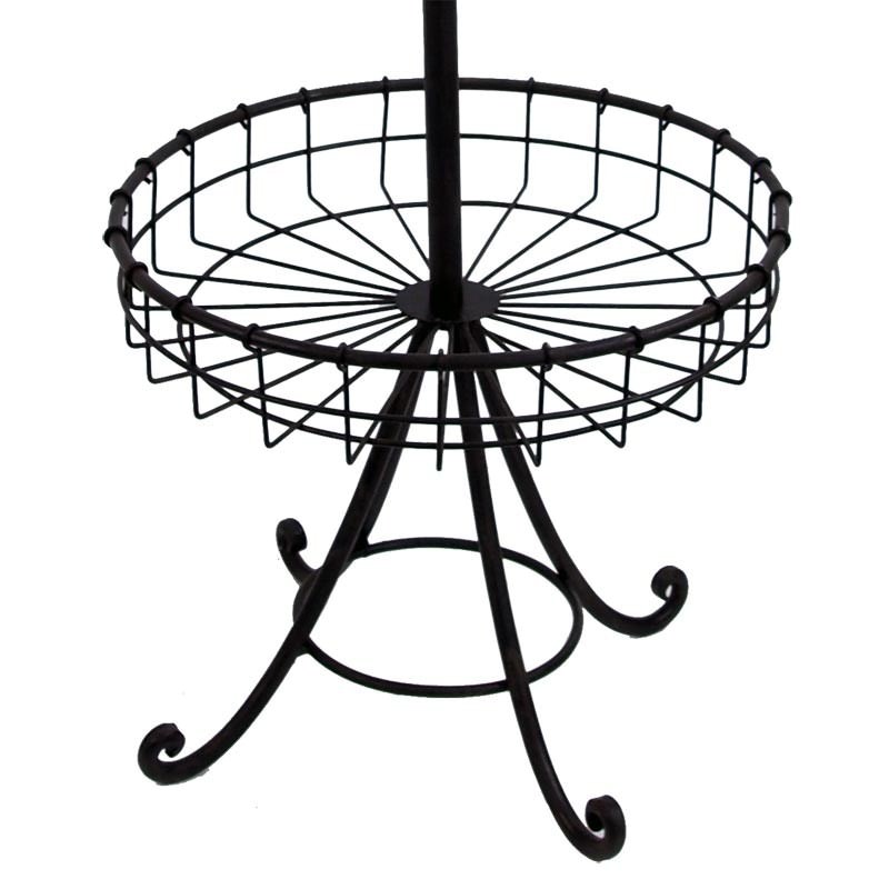 Metal Wired 3 Tier Basket Stand with Curved Legs