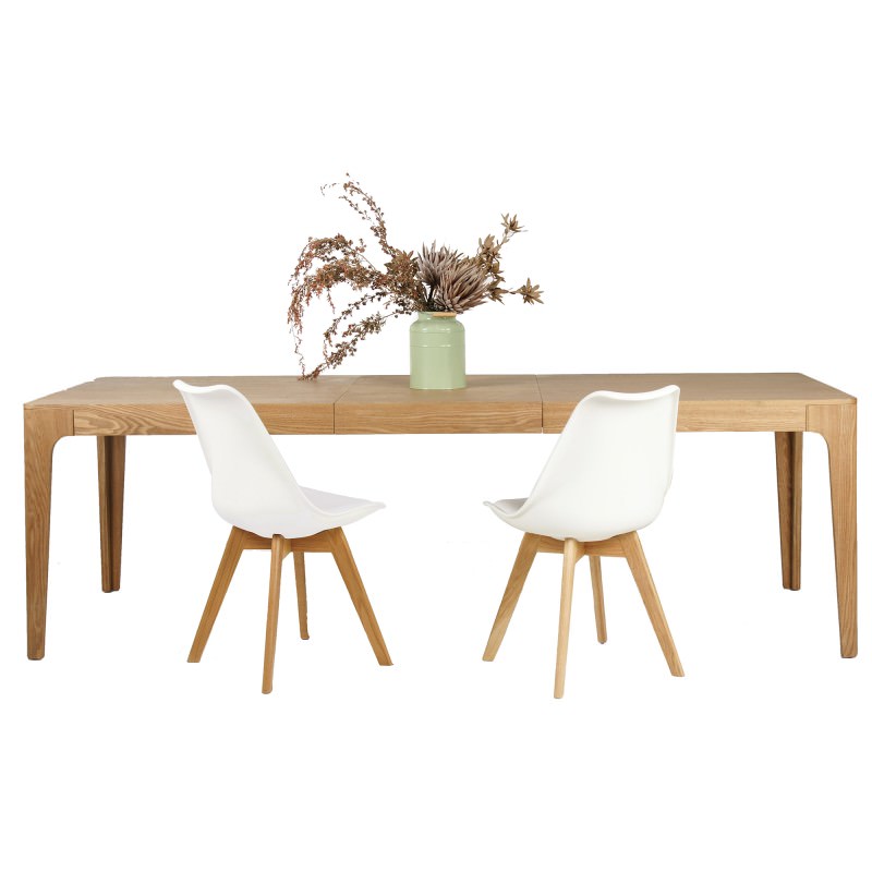 Dario 9 Piece Timber Extendable Dining Table Set 180 240cm With