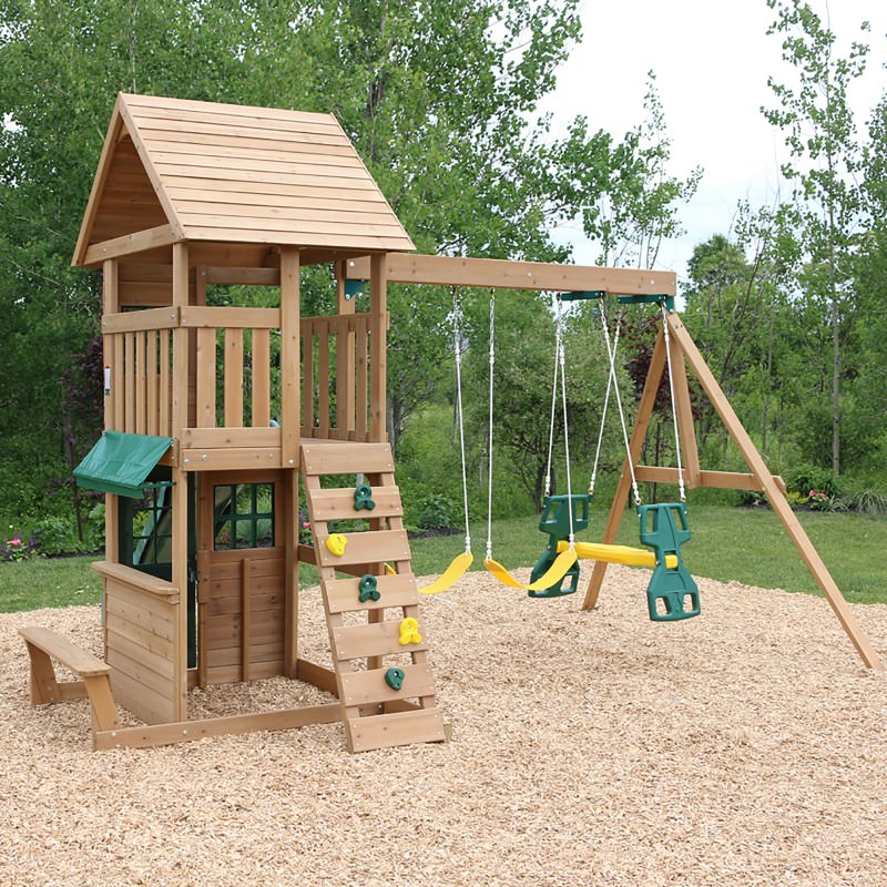 Kidkraft Windale Wooden Swing Set / Playset - F23220 3 2 Kidkraft Windale Wooden Swing Set / Playset - F23220 3 2