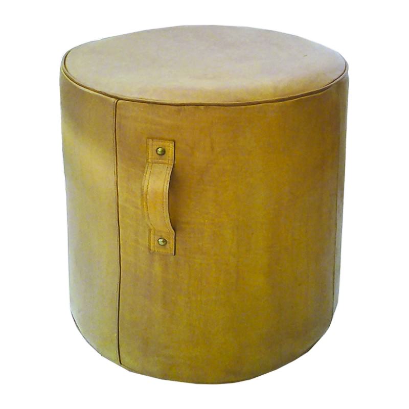 Aren Tall Leather Ottoman Caramel Contract and commercial certifications available upon request.