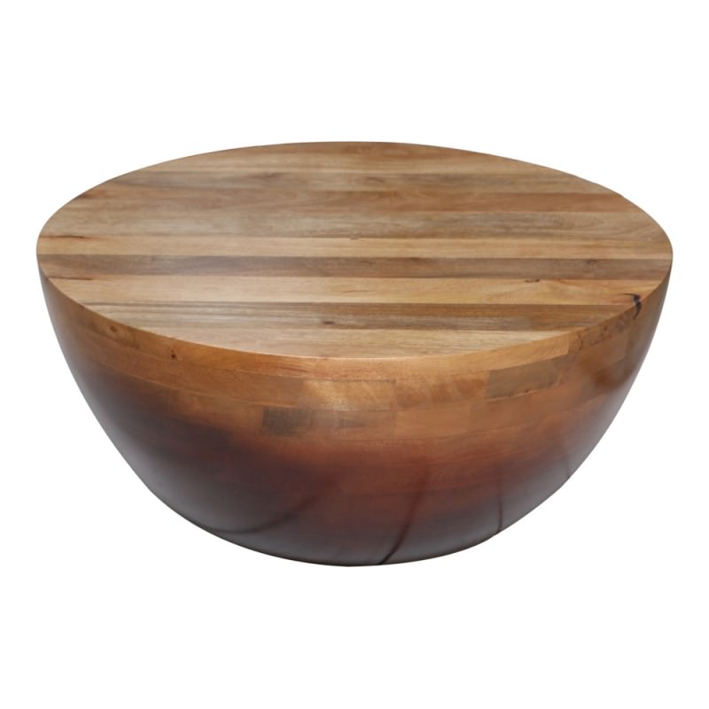 Iras Mango Wood Round Coffee Table 80cm