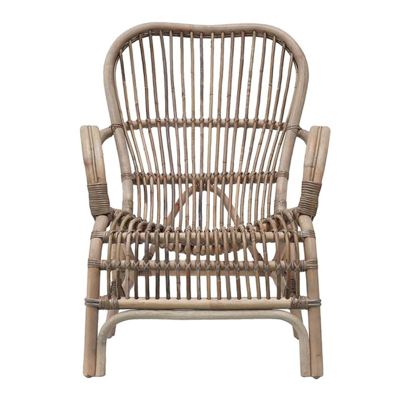 Seville Rattan Lounge Armchair, Grey