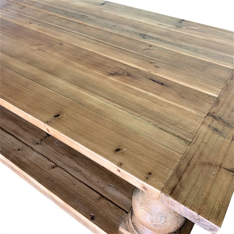 Balustrade Recycled Timber Coffee Table, 150cm