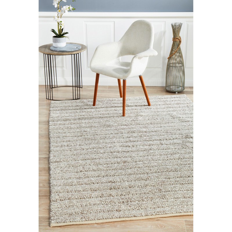 Harvest Handwoven Wool Rug, 300x400cm, Natural