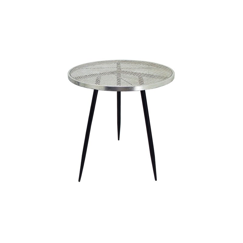 Ruby Iron Tripod Round Side Table Small