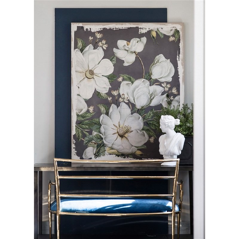 Magnolia Blooms Printed Canvas Wall Art