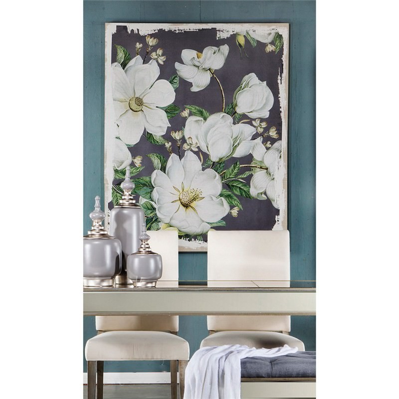 Magnolia Blooms Printed Canvas Wall Art