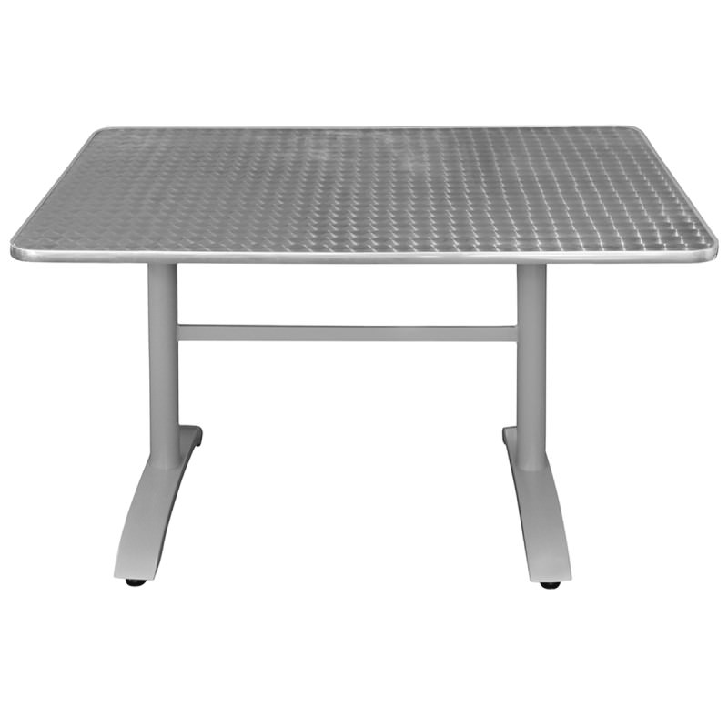 Henry Commercial Grade Dining Table, 120cm, Silver