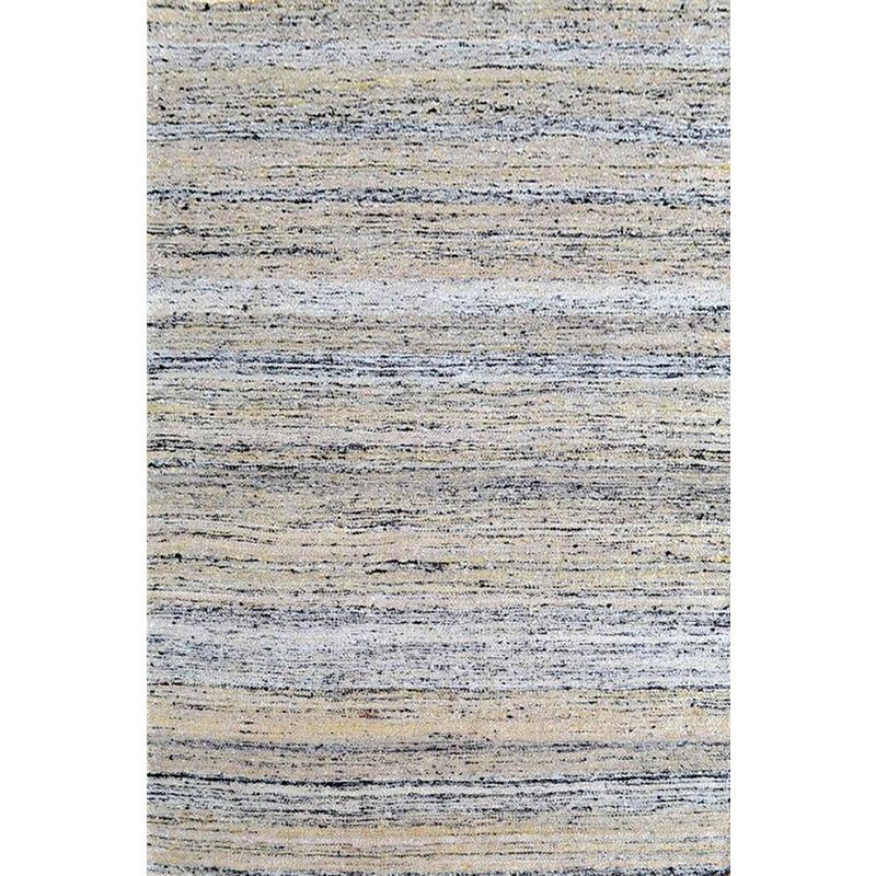 Khadi No.1088 Hand Woven Silk Rug in Beige 160x230cm