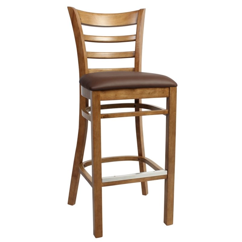 Mustang Commercial Grade Rubberwood Bar Stool, Vinyl Seat ... (800 x 800 Pixel)