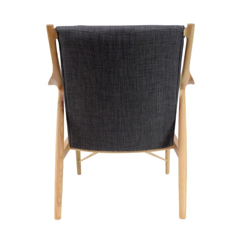Replica Finn Juhl 45 Fabric Lounge Chair - Grey
