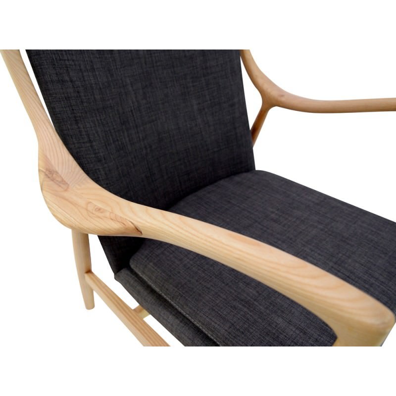 Replica Finn Juhl 45 Fabric Lounge Chair - Grey