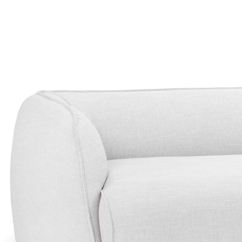 Havero Fabric Corner Sofa, 2 Seater with RHF Chaise, Light Grey